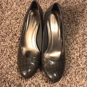 Snake style high heels